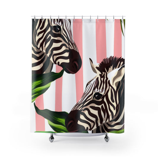 Shower Curtain — Zebra Pair