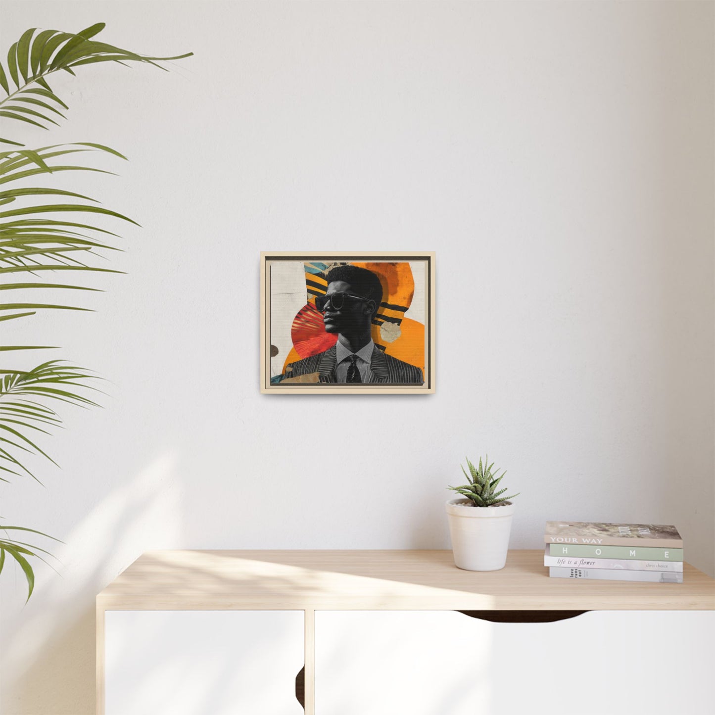 Framed Canvas Print — Jazzy Youth Portrait No. 2