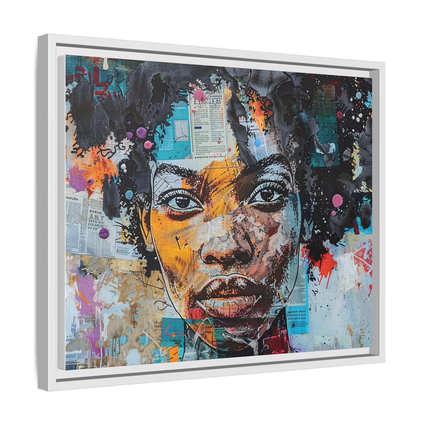 Framed Canvas Print — Paper Looks No. 1