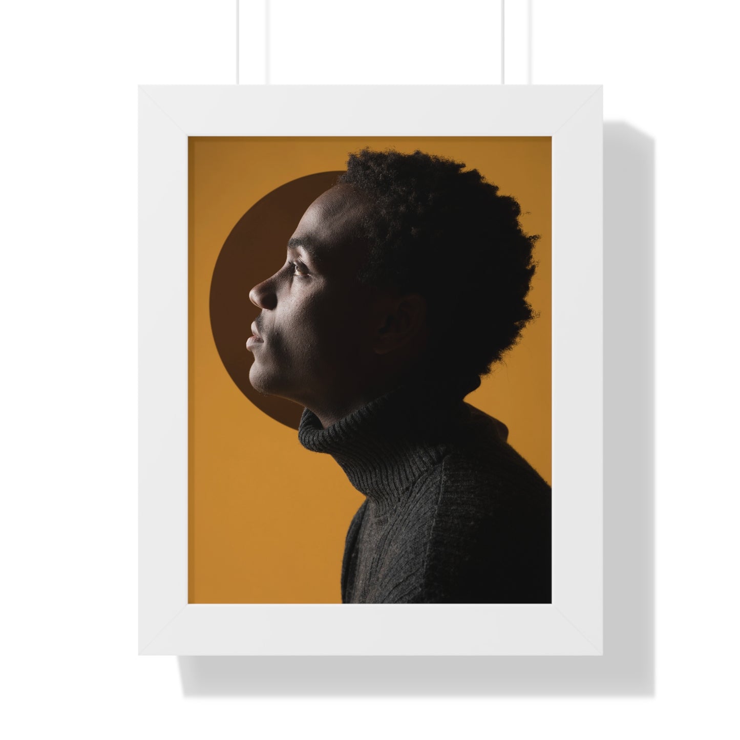 Framed Print — Profile of Young Man