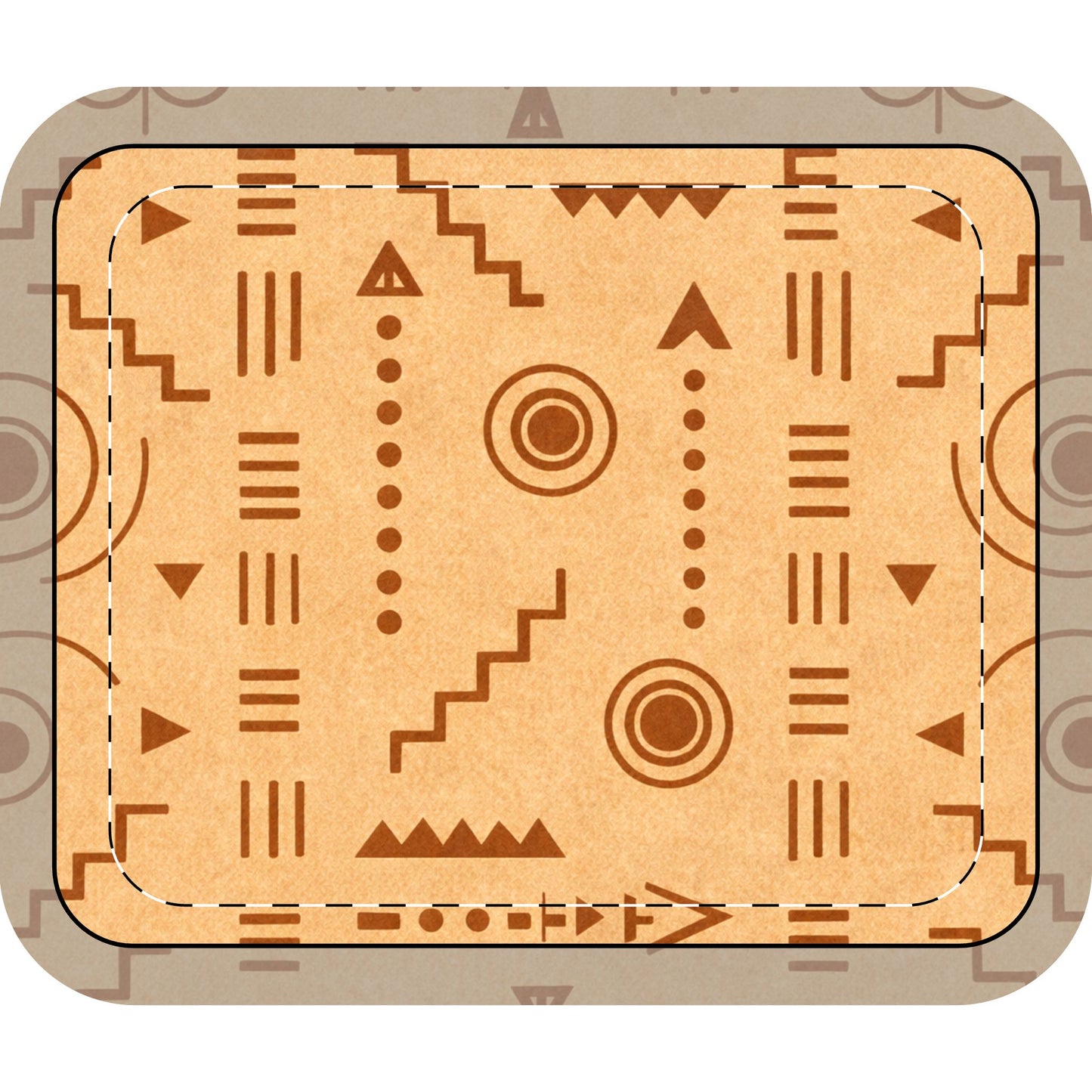 Table Mat — Afro Modern Brown