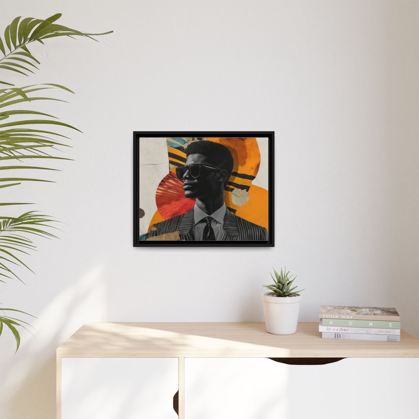 Framed Canvas Print — Jazzy Youth Portrait No. 2