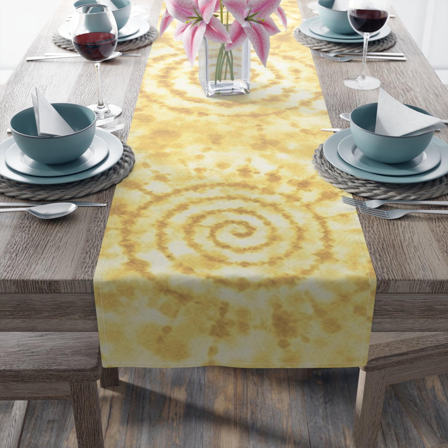 Table Runner — Adire Yellow