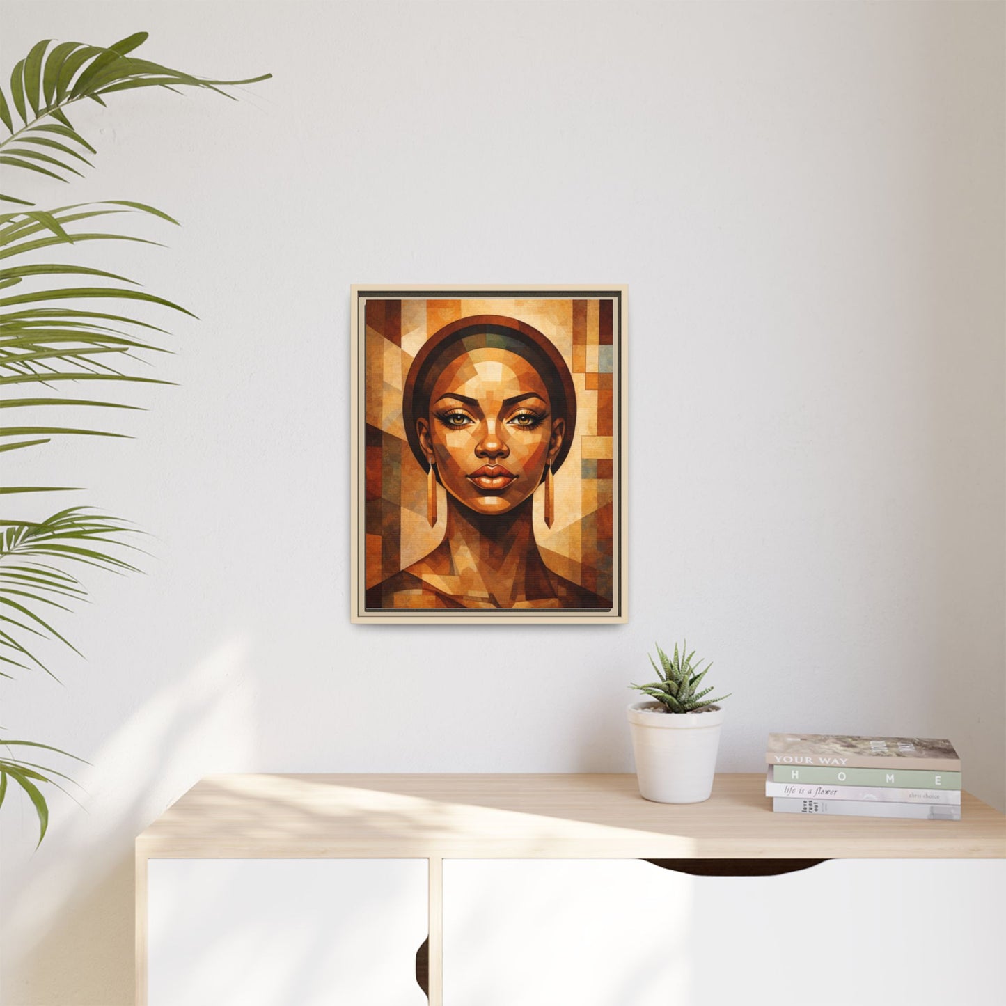 Framed Canvas Print — Brown Beauty No. 1