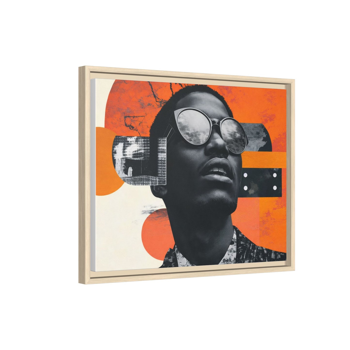 Framed Canvas Print — Jazzy Youth Portrait No. 7