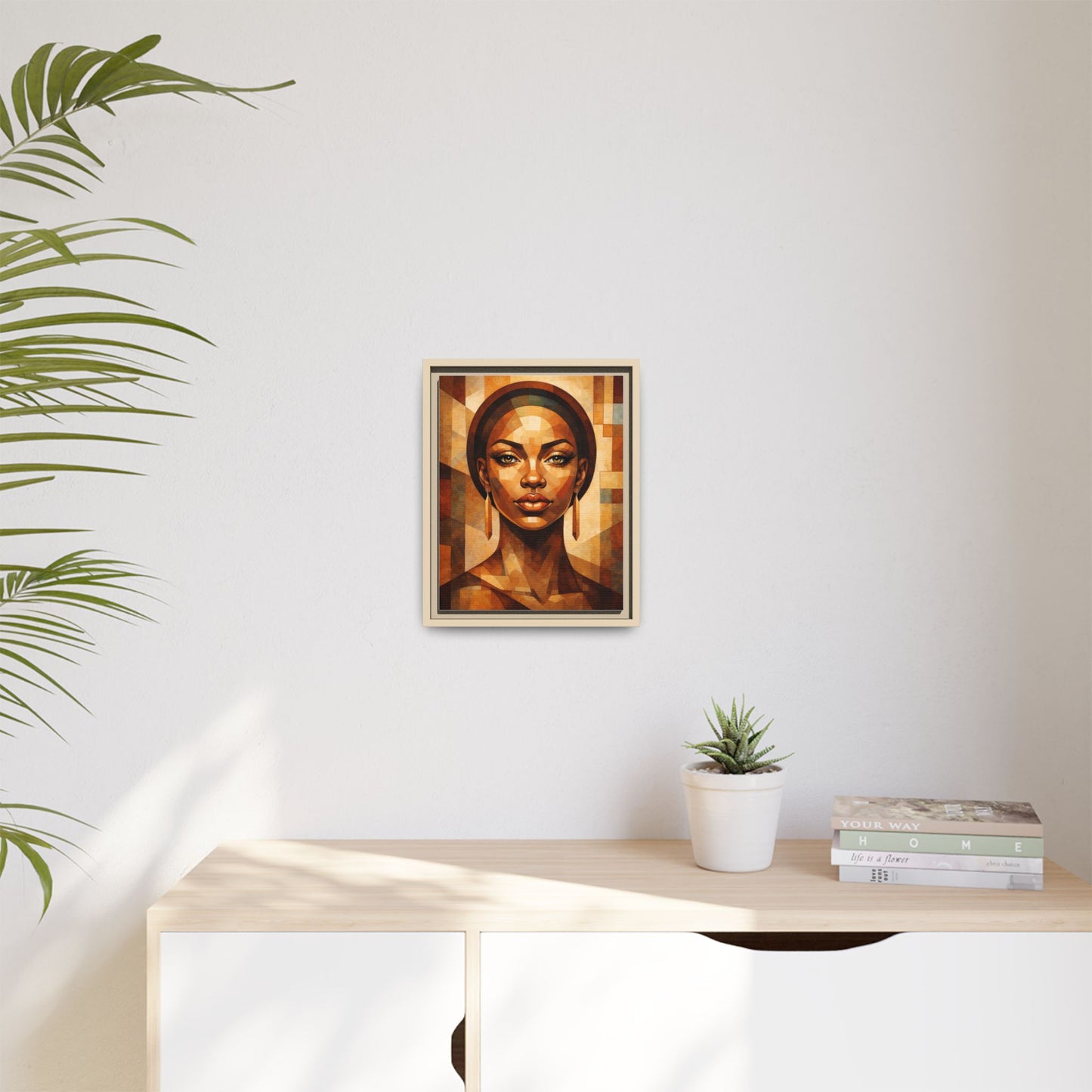 Framed Canvas Print — Brown Beauty No. 1