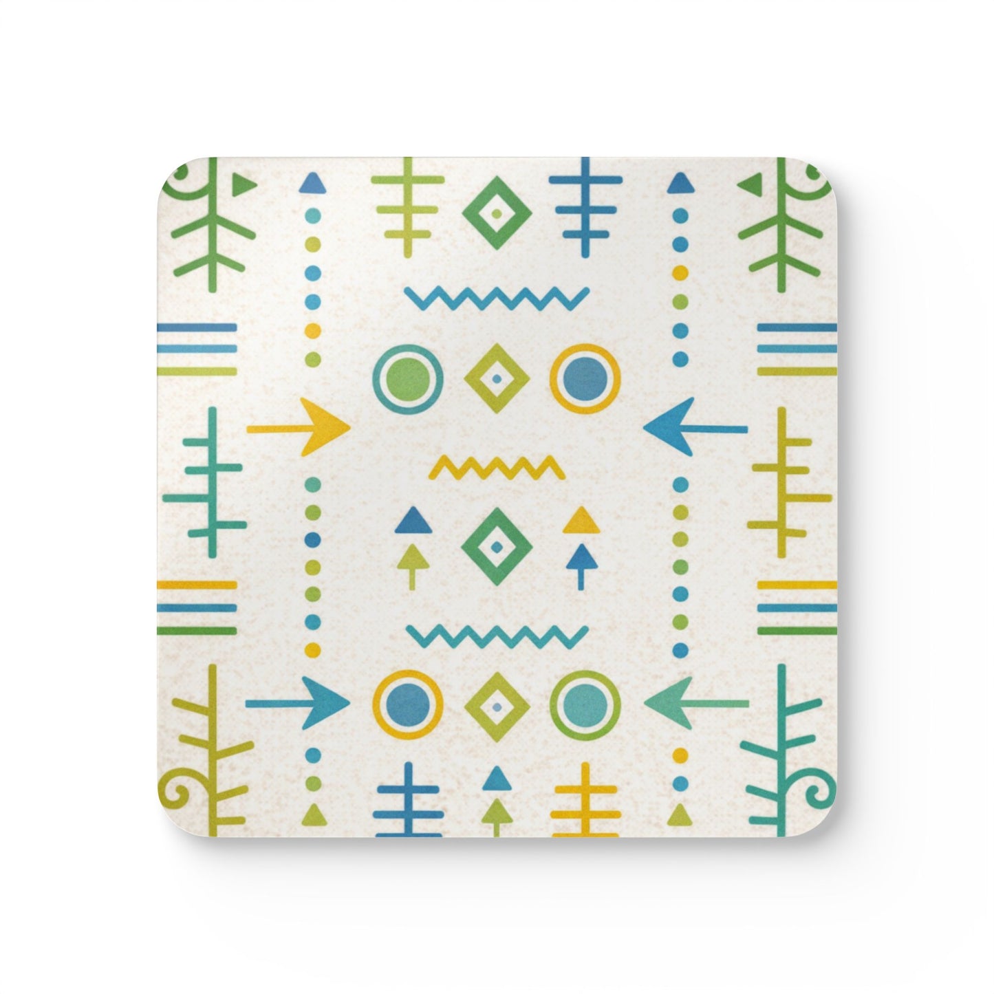Coaster Set — Afro Teal