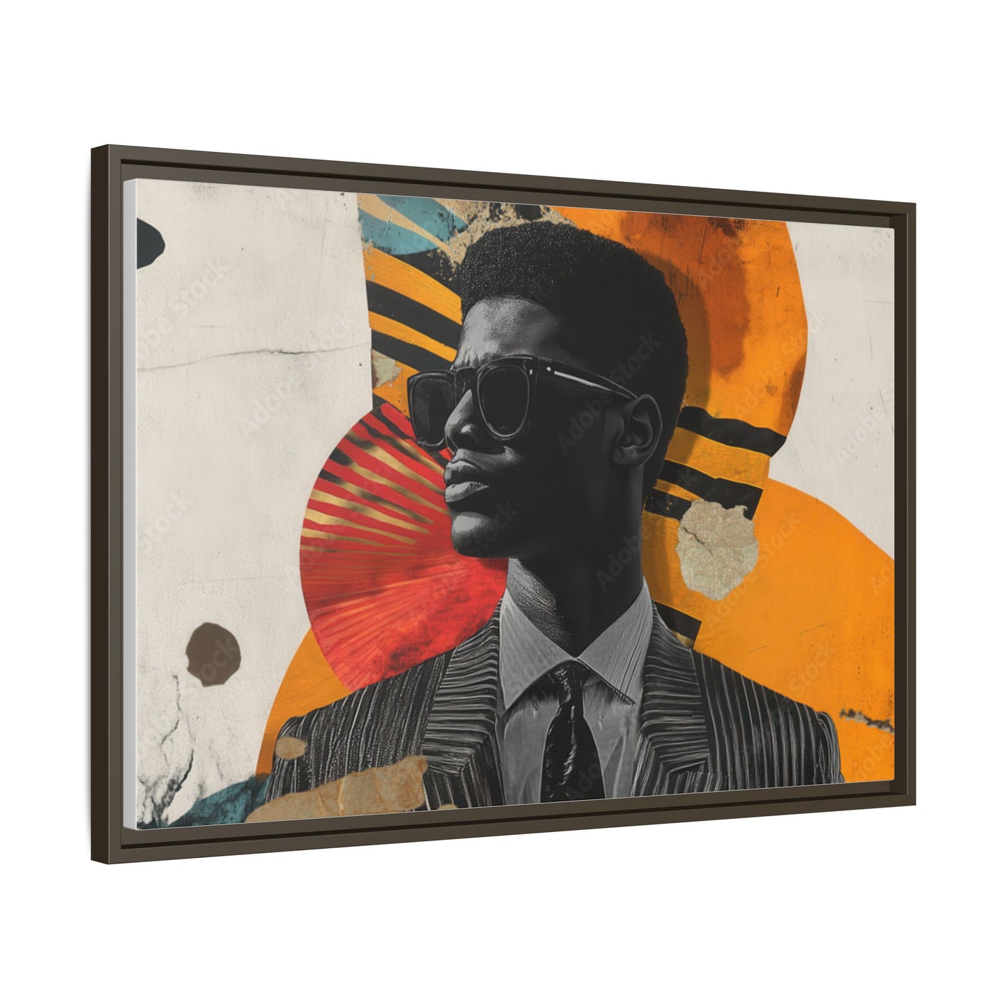 Framed Canvas Print — Jazzy Youth Portrait No. 2