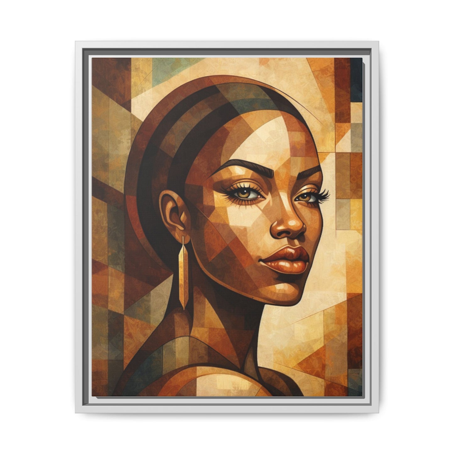 Framed Canvas Print — Brown Beauty No. 2