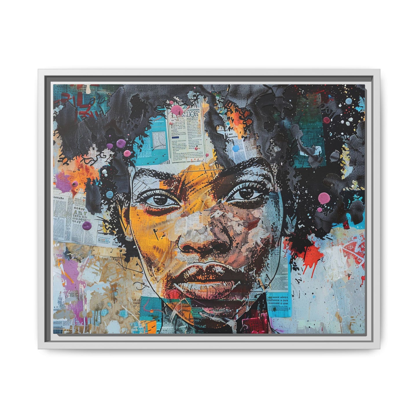 Framed Canvas Print — Paper Looks No. 1