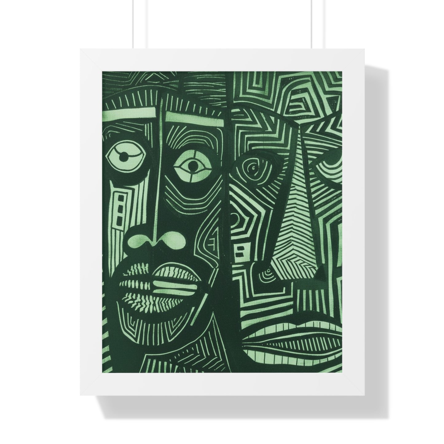 Framed Print — Abstract Faces No. 1
