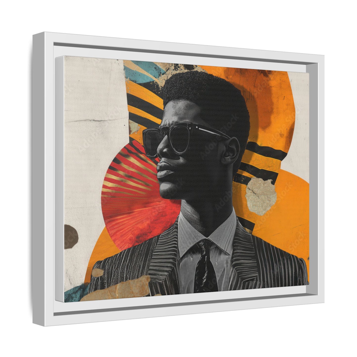 Framed Canvas Print — Jazzy Youth Portrait No. 2