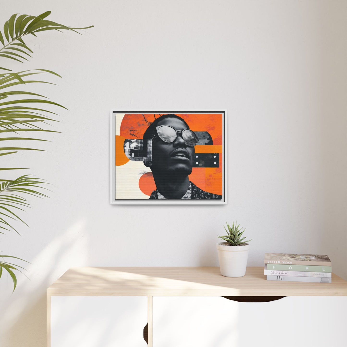 Framed Canvas Print — Jazzy Youth Portrait No. 7