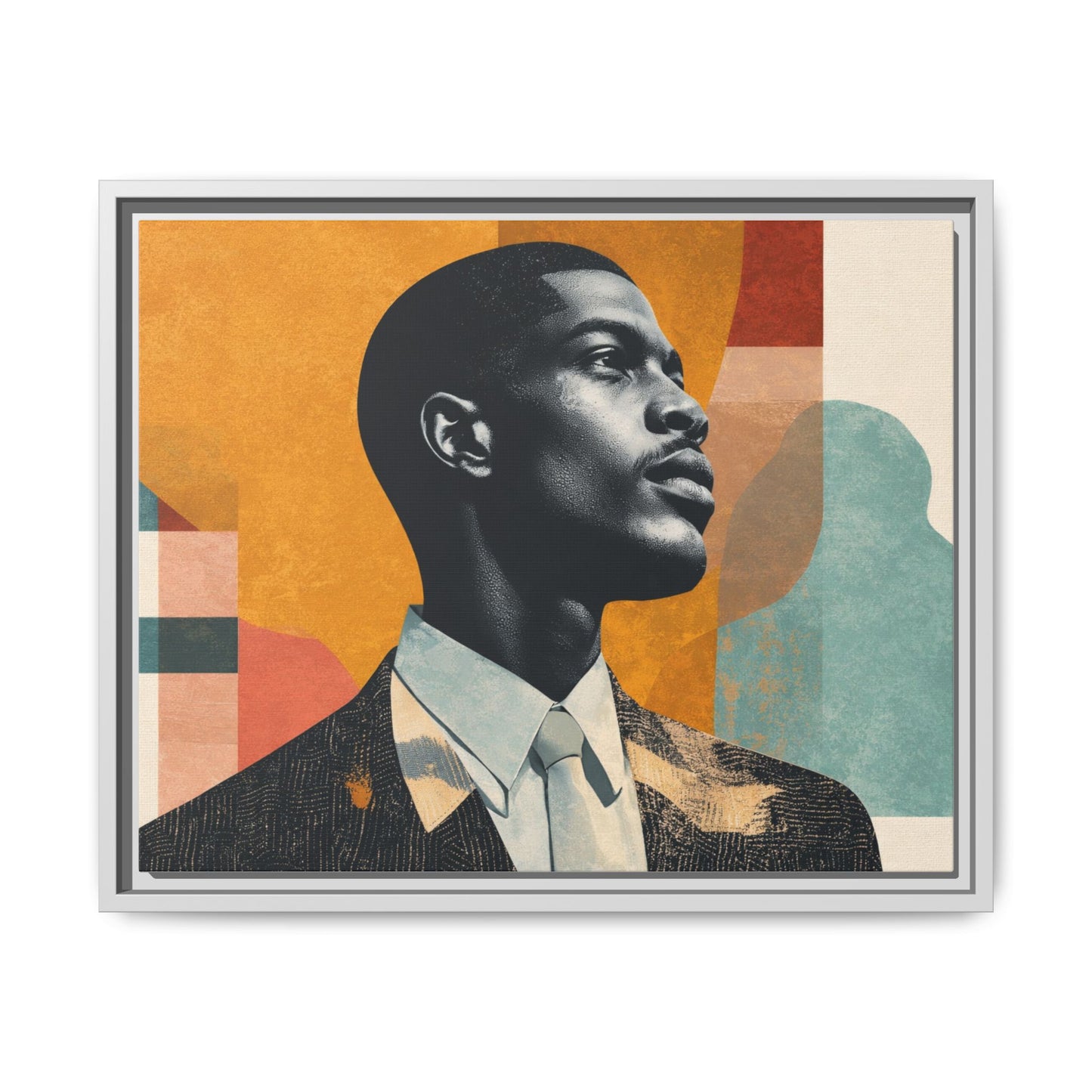 Framed Canvas Print — Jazzy Youth Portrait No. 1
