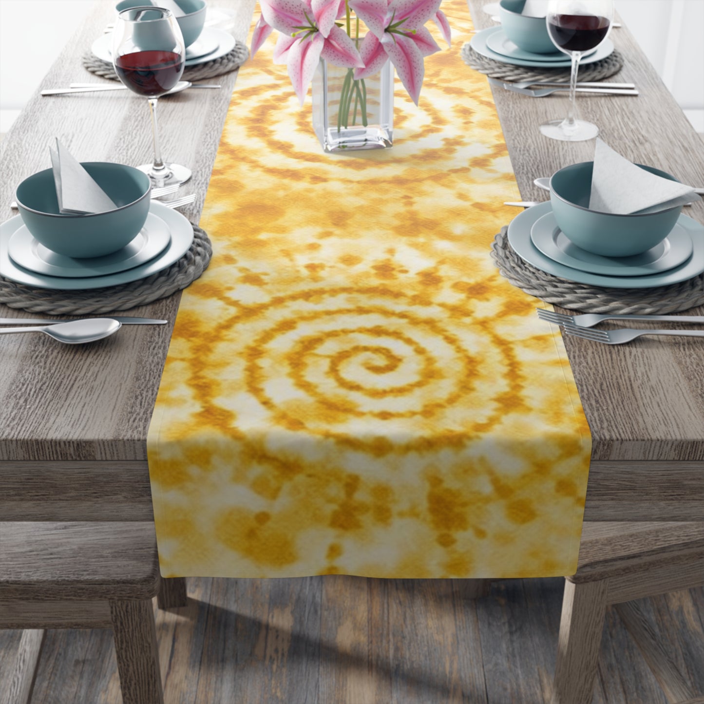 Table Runner — Adire Yellow