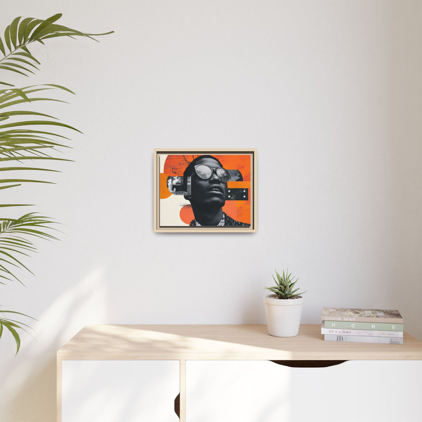 Framed Canvas Print — Jazzy Youth Portrait No. 7
