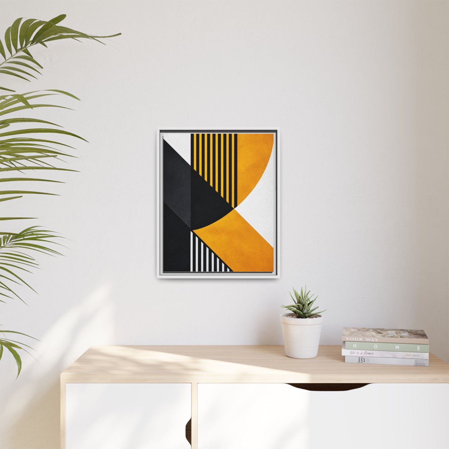 Framed Canvas Print — Afro Modern Geometric No. 2