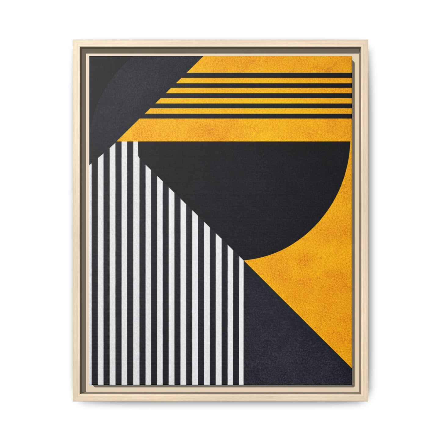 Framed Canvas Print — Afro Modern Geometric No. 1