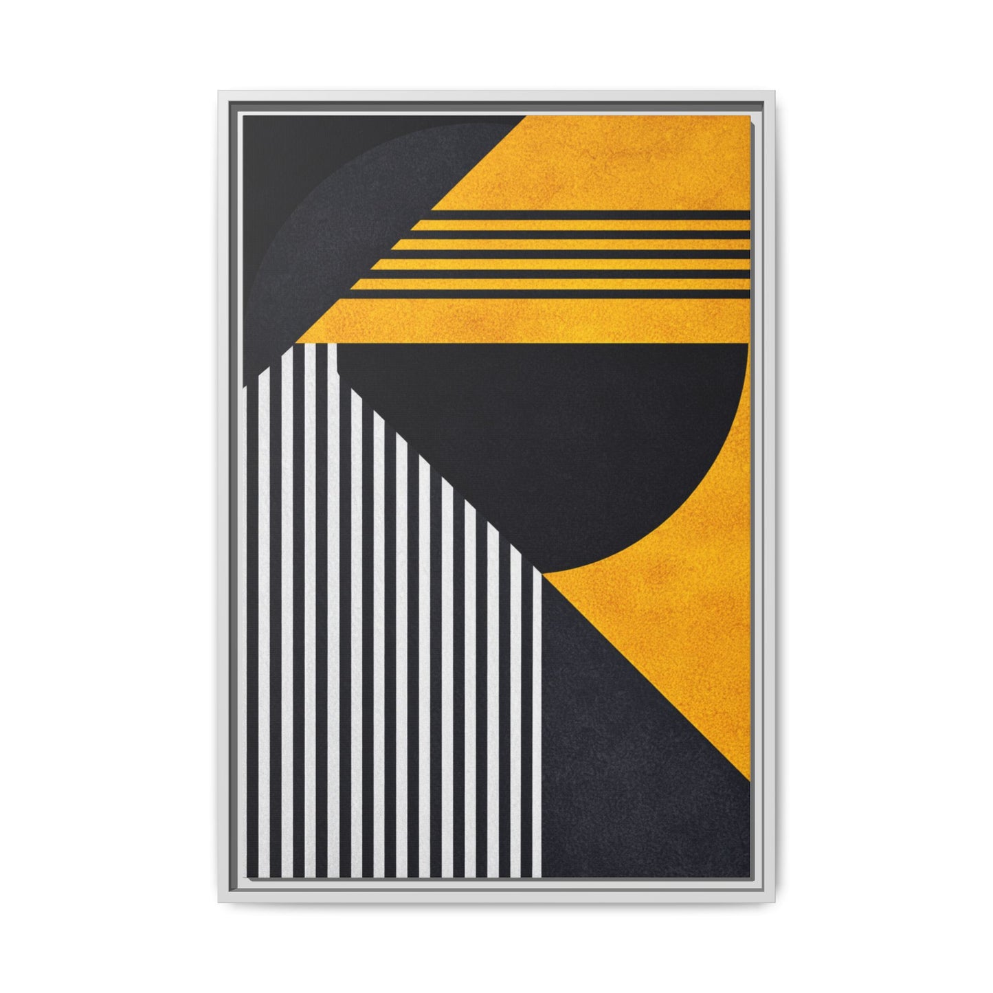 Framed Canvas Print — Afro Modern Geometric No. 1