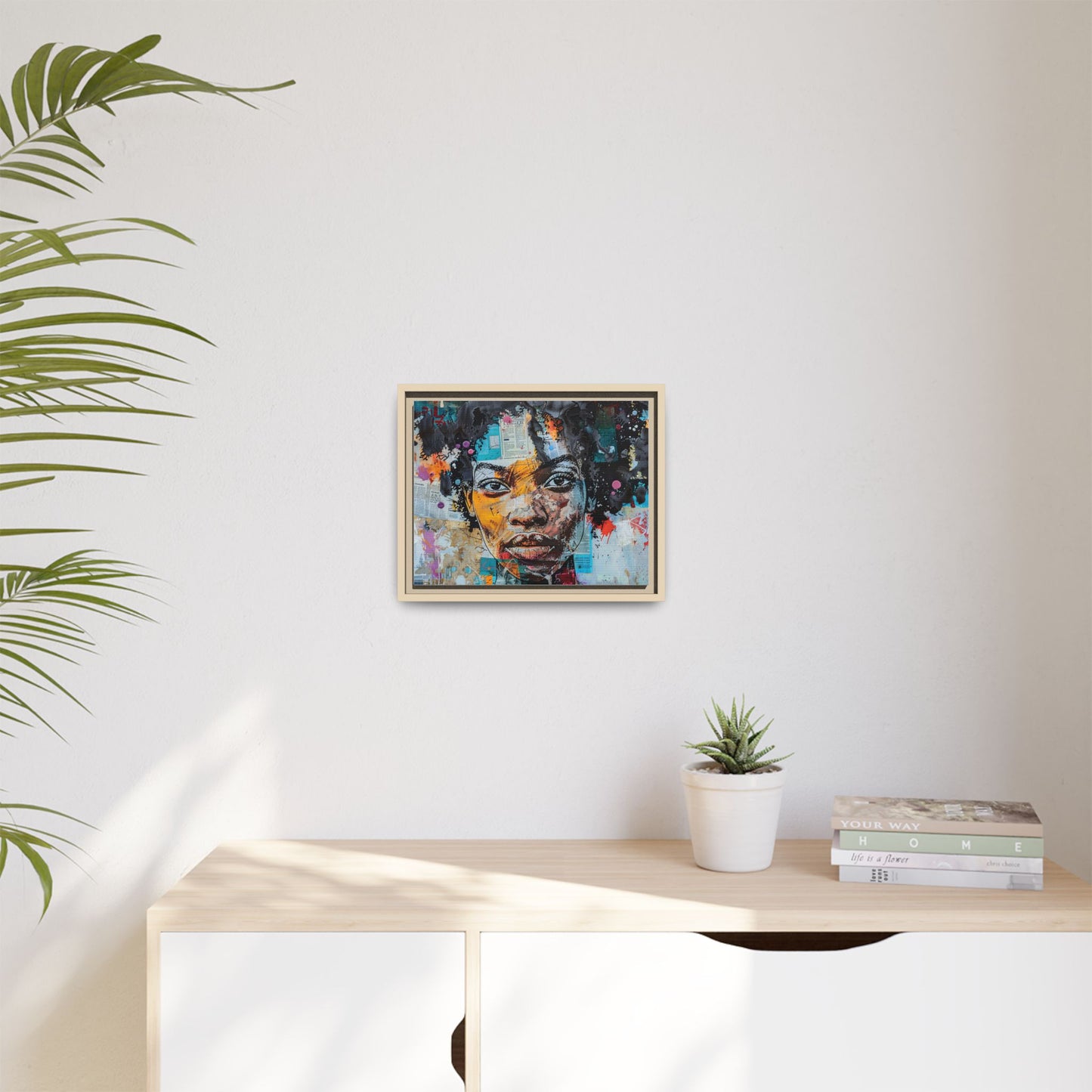 Framed Canvas Print — Paper Looks No. 1