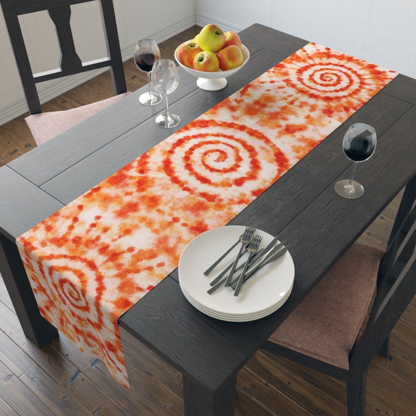 Table Runner — Adire Orange