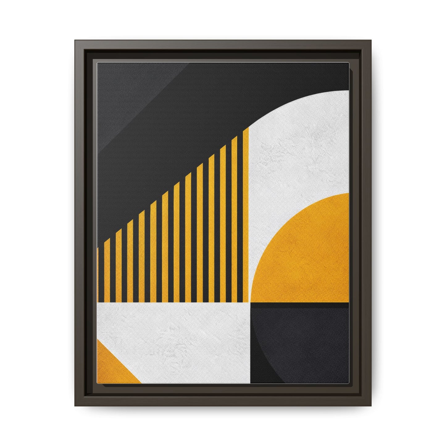 Framed Canvas Print — Afro Modern Geometric No. 4