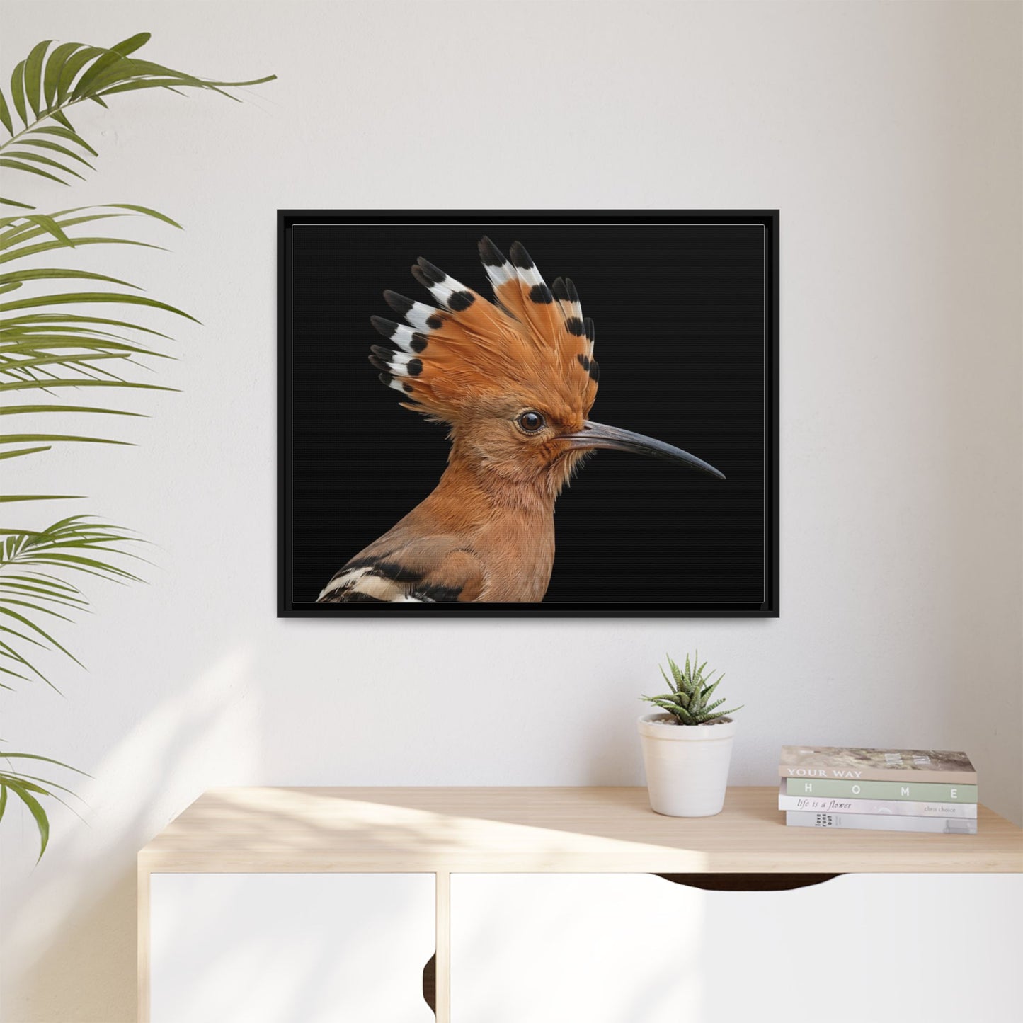 Framed Canvas Print — Afrikan Hoopoe In Colour