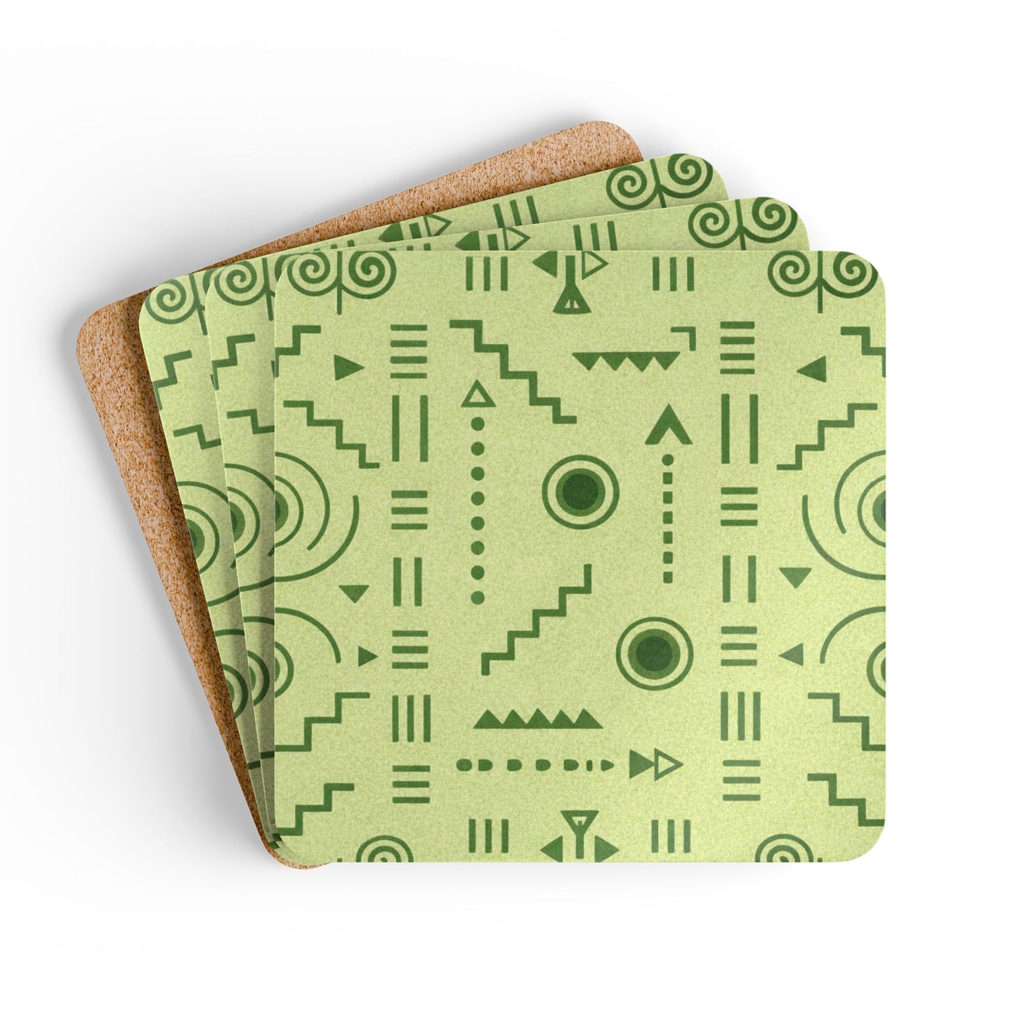 Coaster Set — Afro Green I