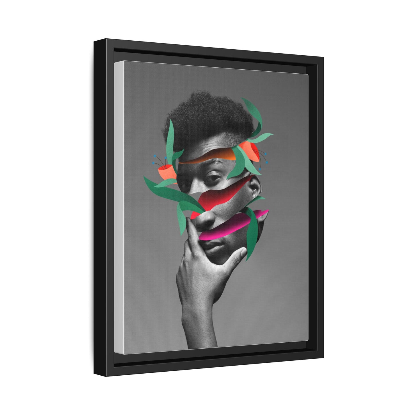 Framed Canvas Print — Psychadelic Man No. 2
