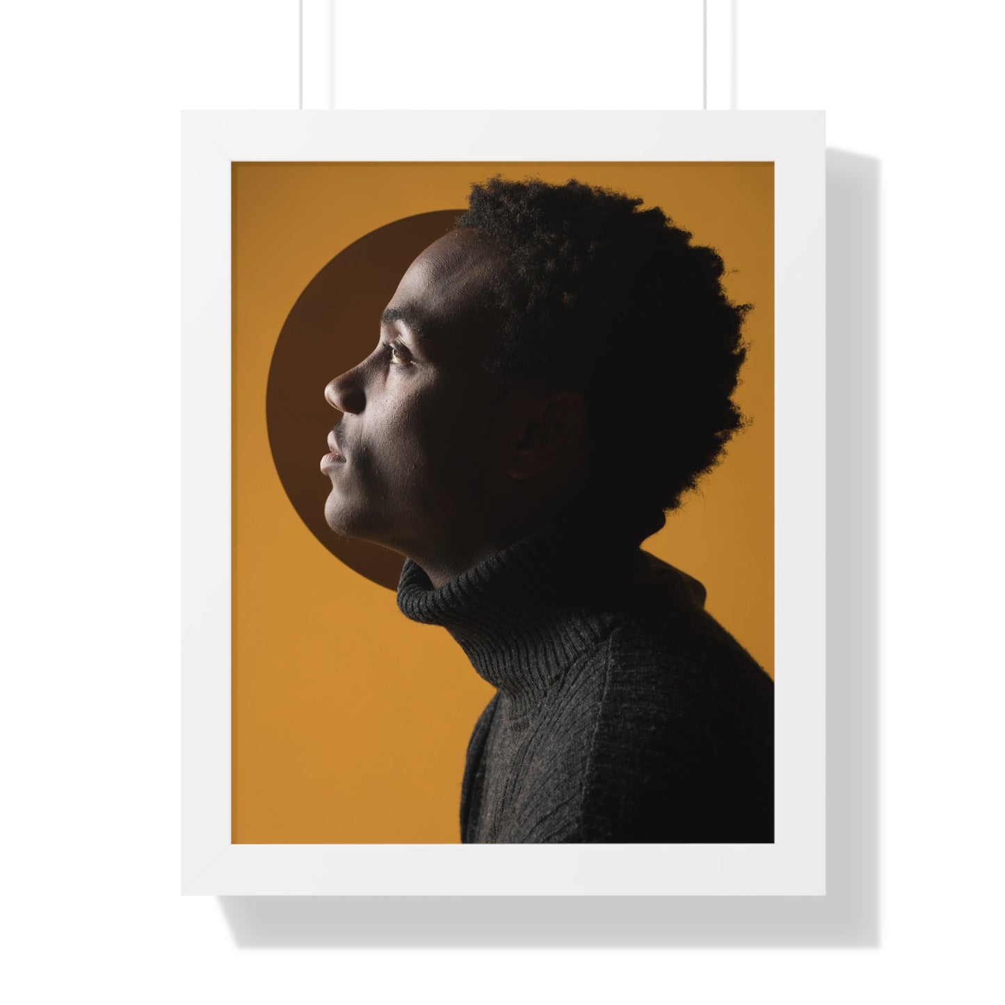 Framed Print — Profile of Young Man