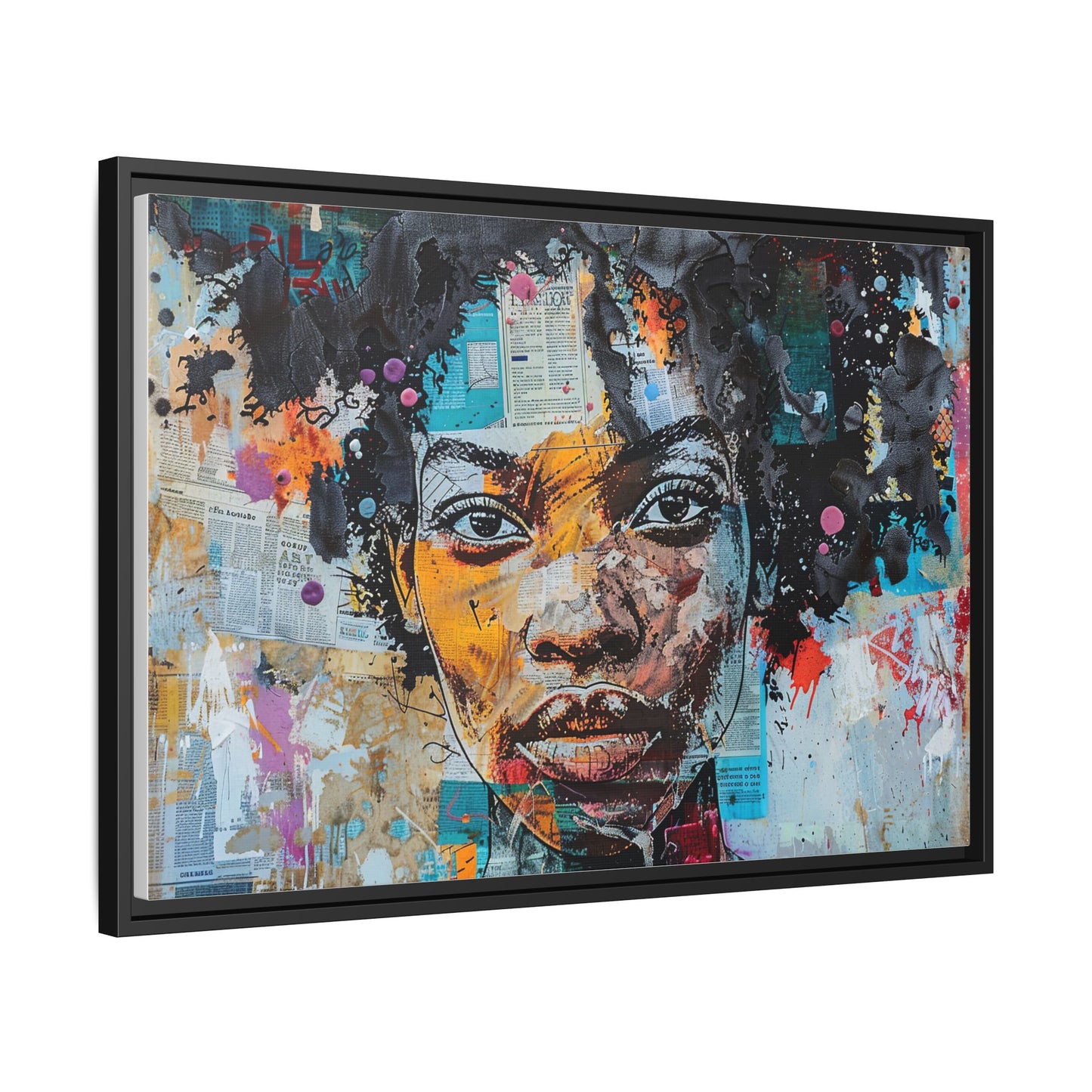 Framed Canvas Print — Paper Looks No. 1