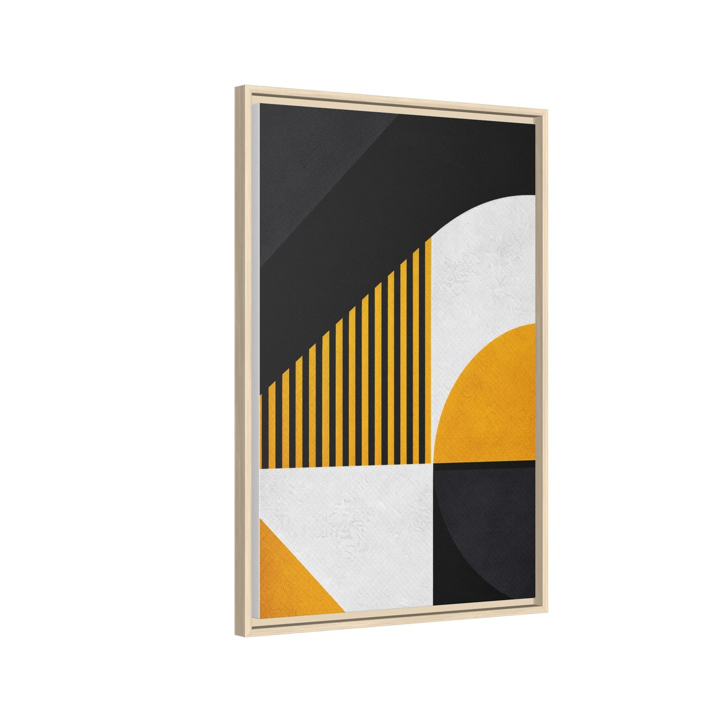 Framed Canvas Print — Afro Modern Geometric No. 4
