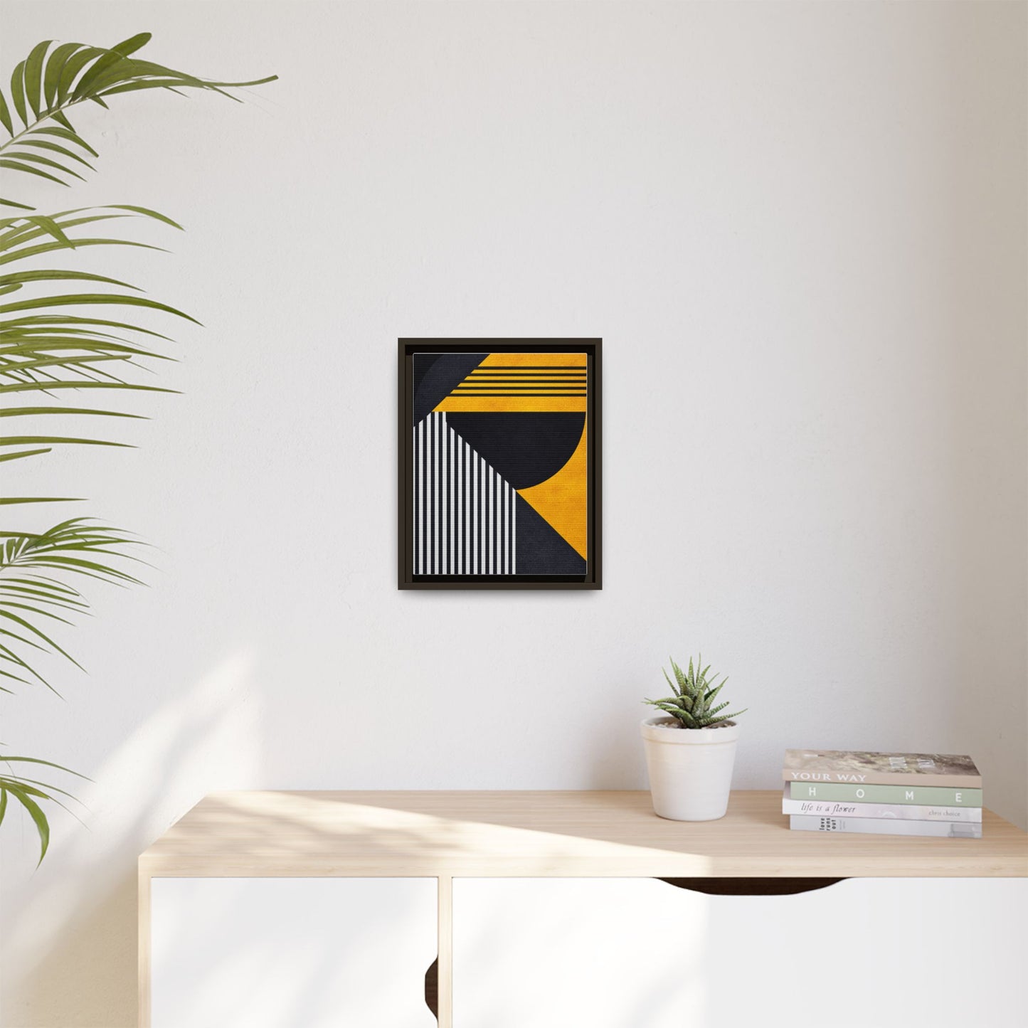 Framed Canvas Print — Afro Modern Geometric No. 1