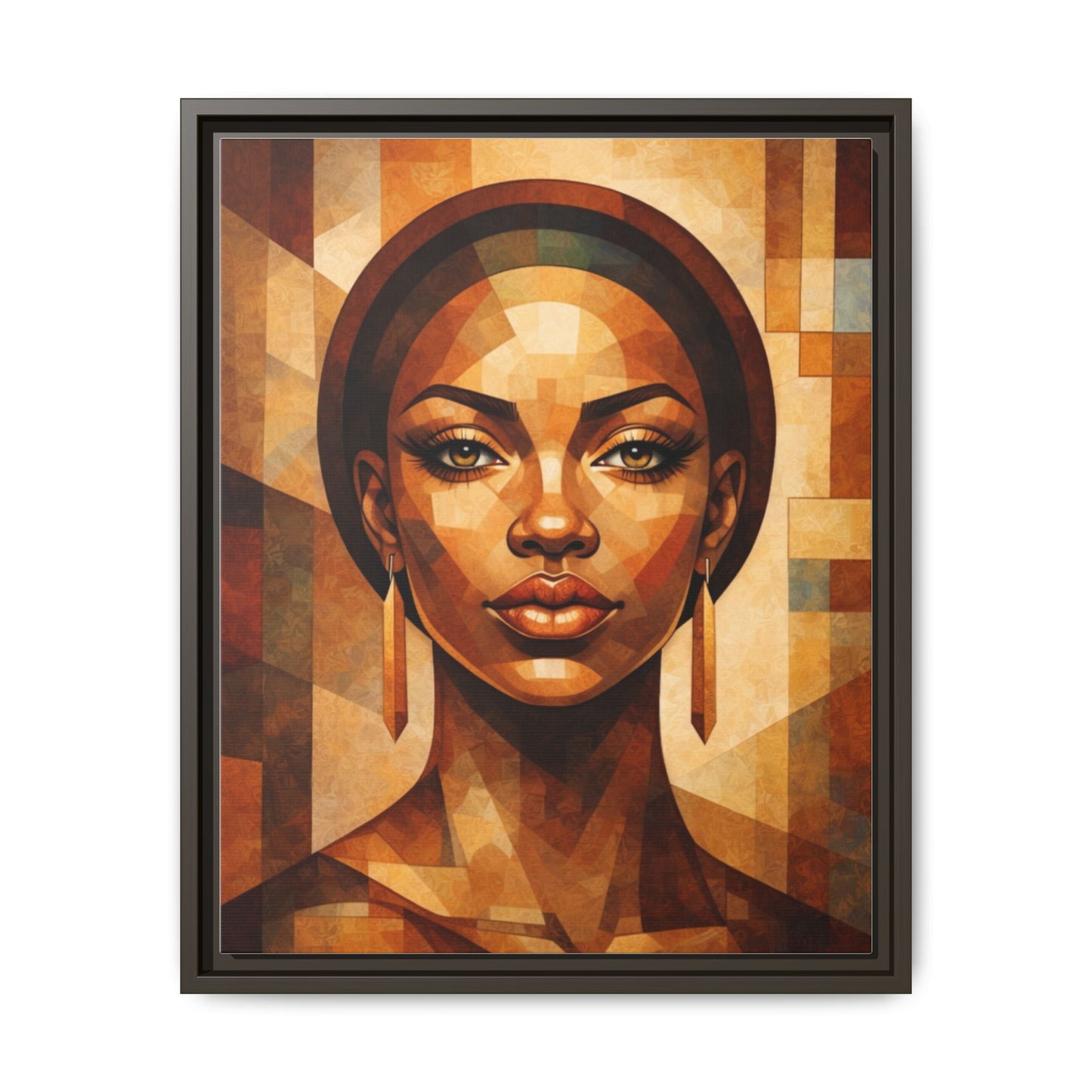 Framed Canvas Print — Brown Beauty No. 1