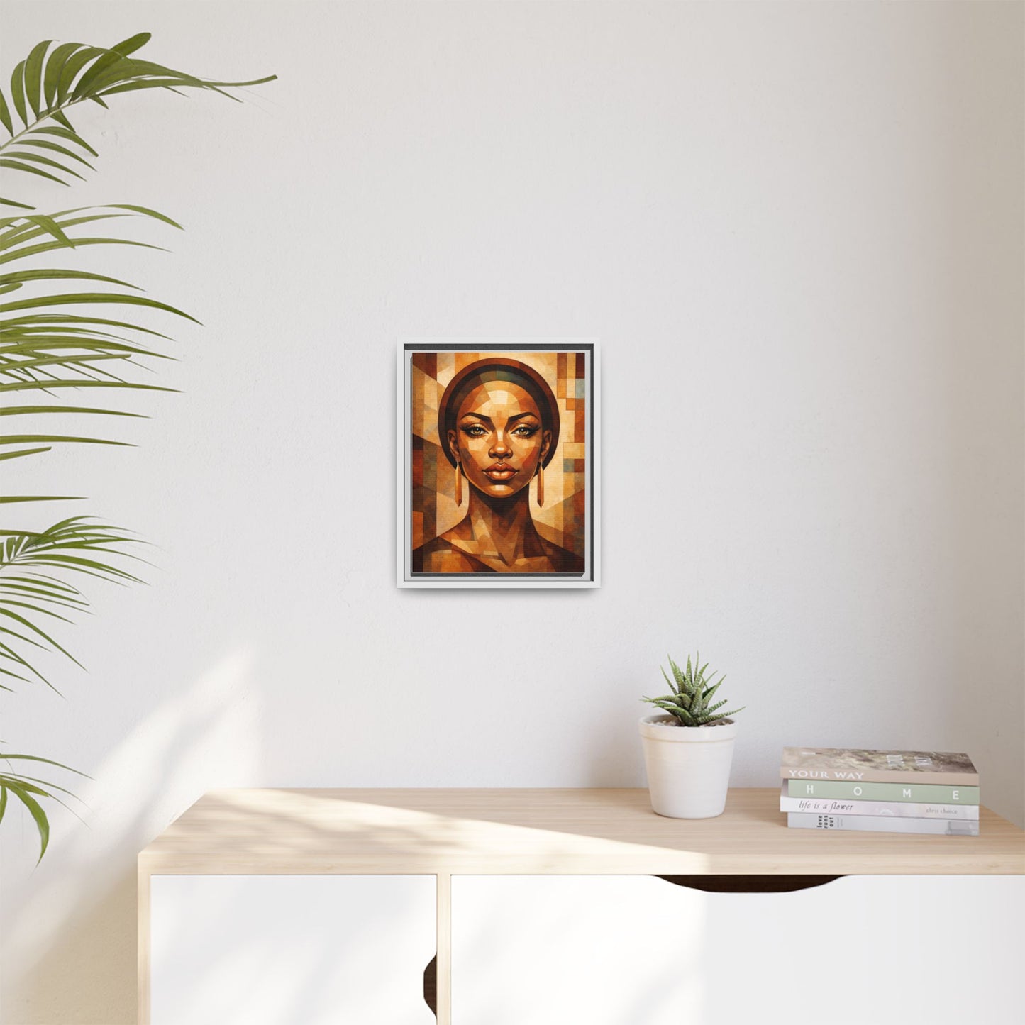 Framed Canvas Print — Brown Beauty No. 1
