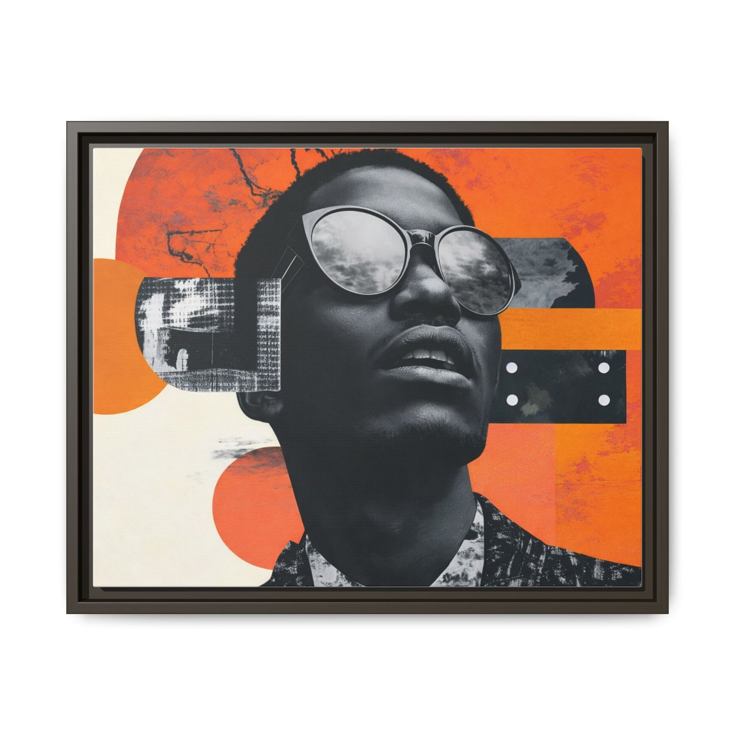 Framed Canvas Print — Jazzy Youth Portrait No. 7