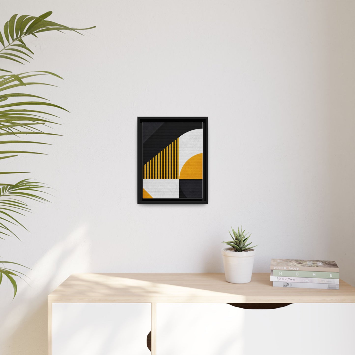 Framed Canvas Print — Afro Modern Geometric No. 4