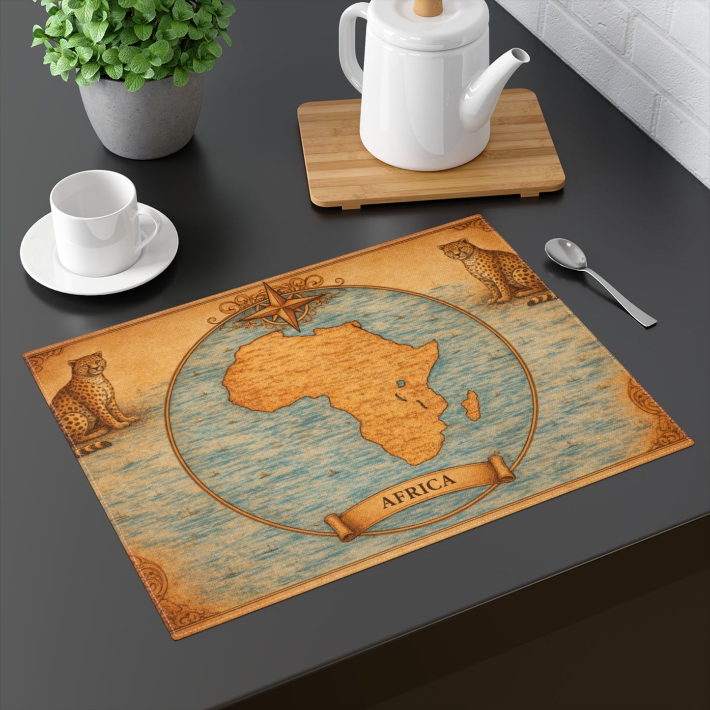 Table Mat — Cartography Afrika - Leopard
