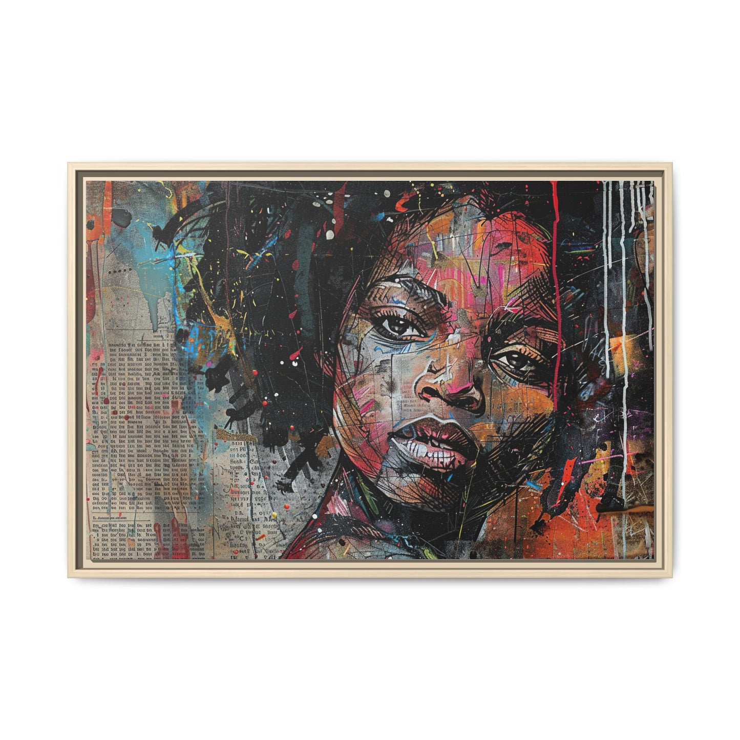 Framed Canvas Print — Paper Looks No. 2