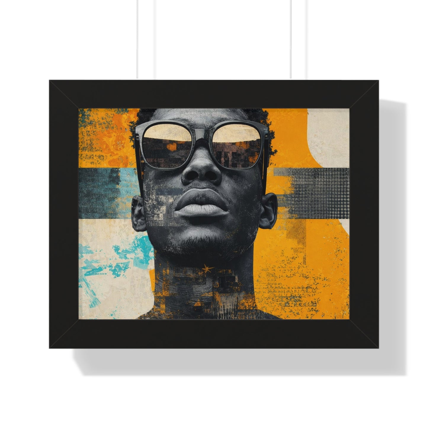 Framed Art Print – Jazzy Youth Portrait No. 5