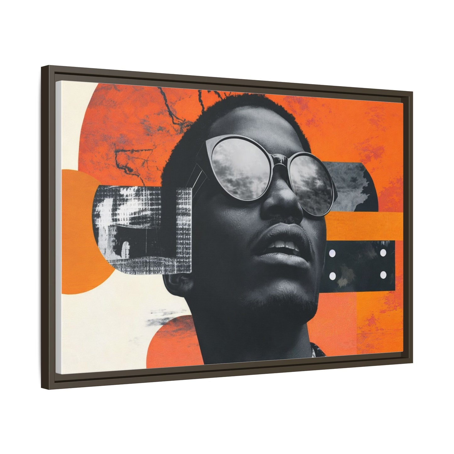 Framed Canvas Print — Jazzy Youth Portrait No. 7