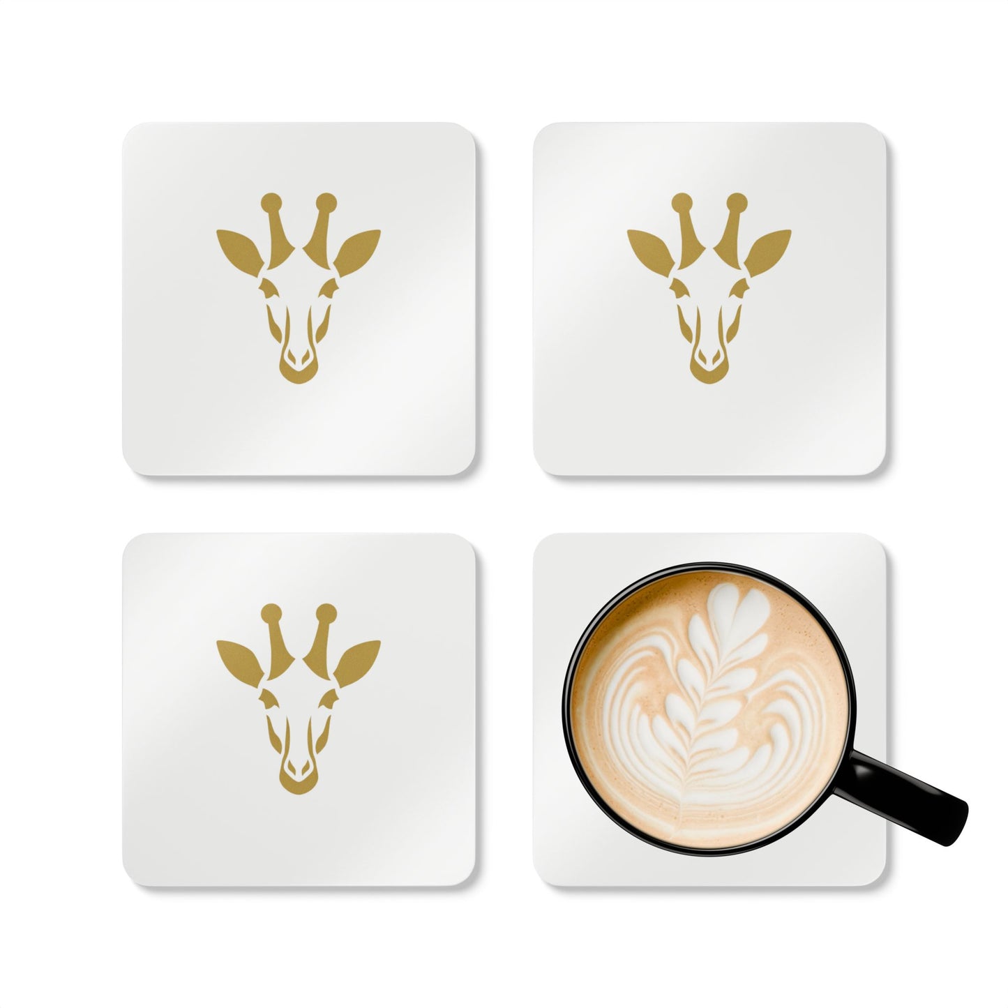 Cork Coaster Set — Giraffe