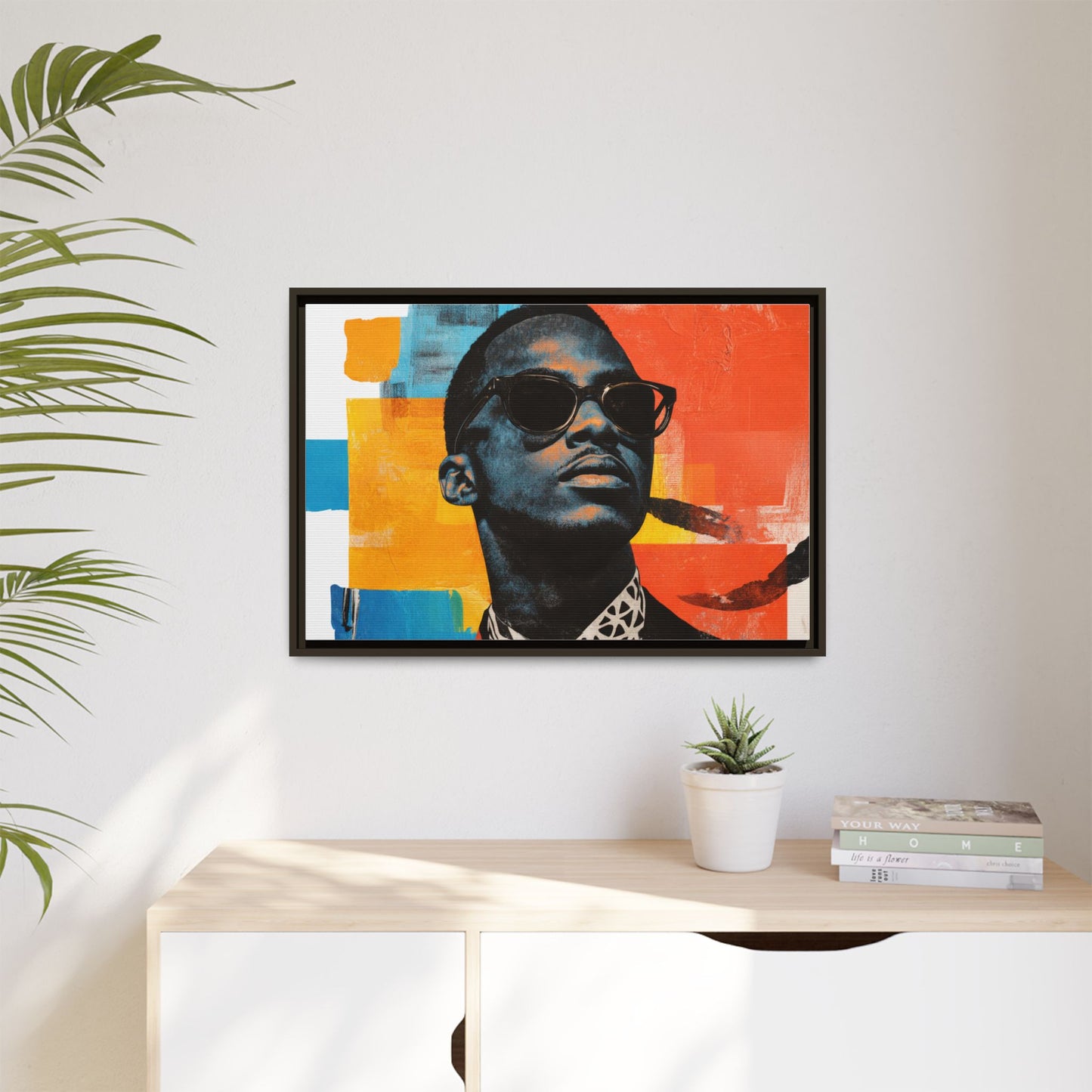 Framed Canvas Print — Jazzy Youth Portrait No. 3