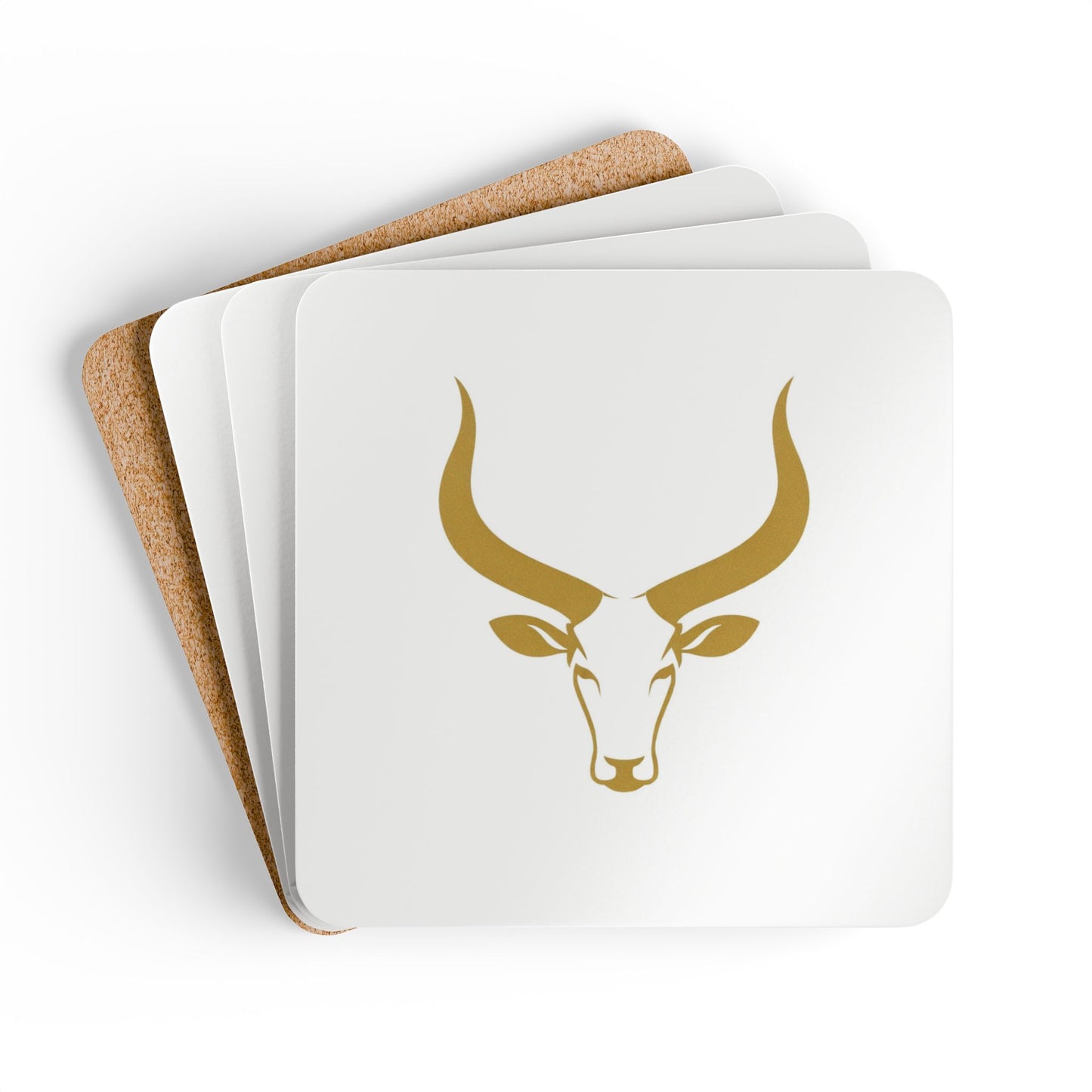 Cork Coaster Set — Ankole Cow