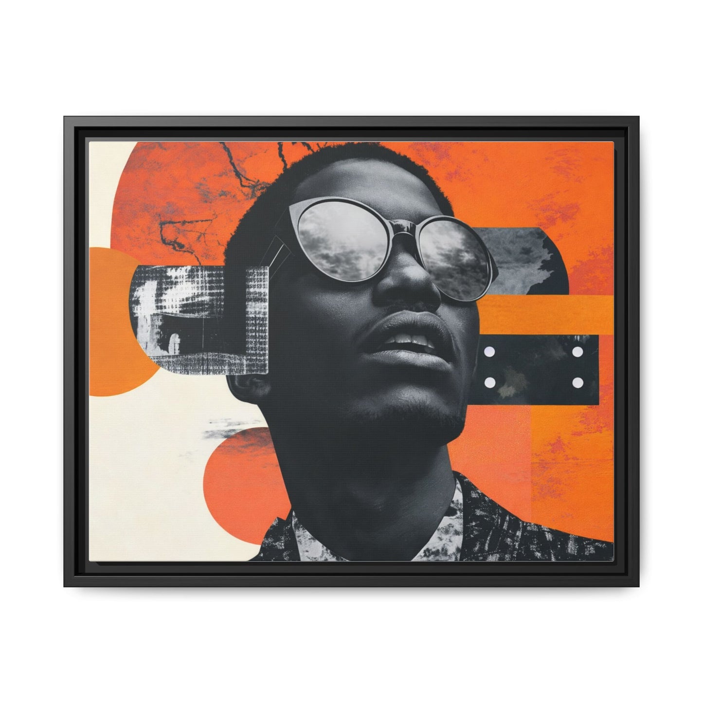 Framed Canvas Print — Jazzy Youth Portrait No. 7