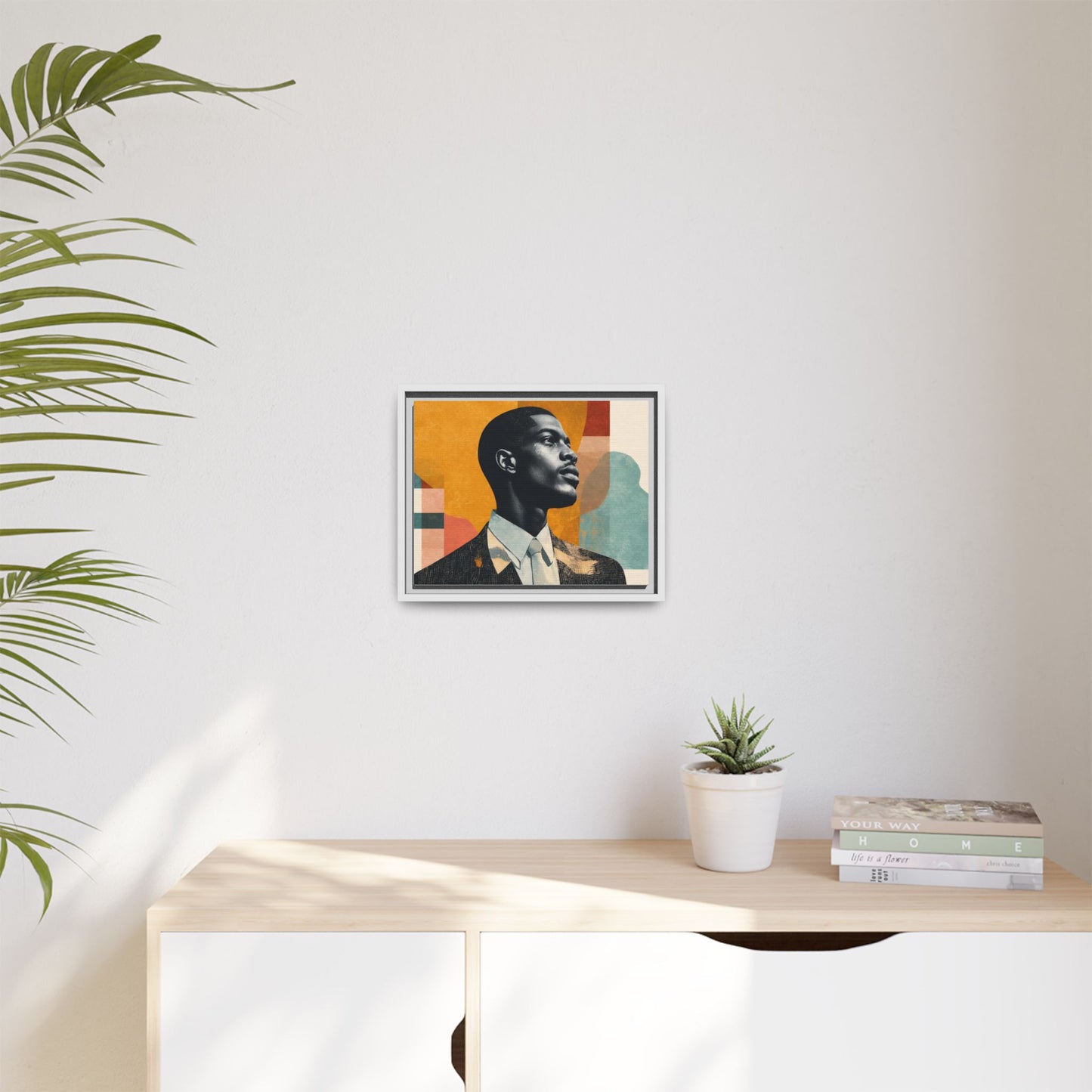 Framed Canvas Print — Jazzy Youth Portrait No. 1
