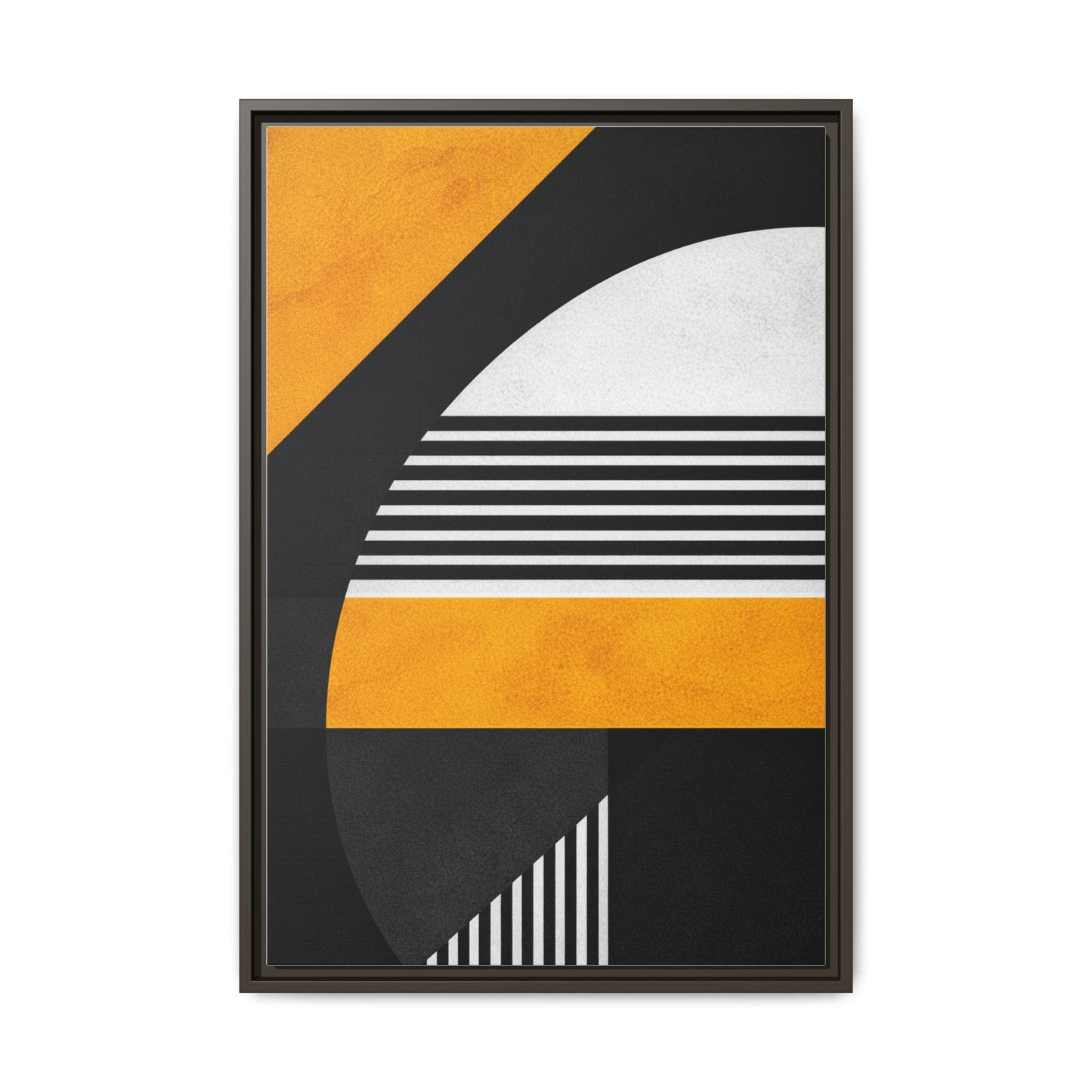 Framed Canvas Print — Afro Modern Geometric No. 3