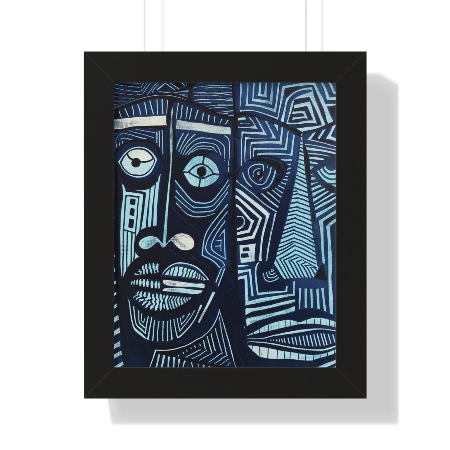 Framed Print — Abstract Faces No. 3