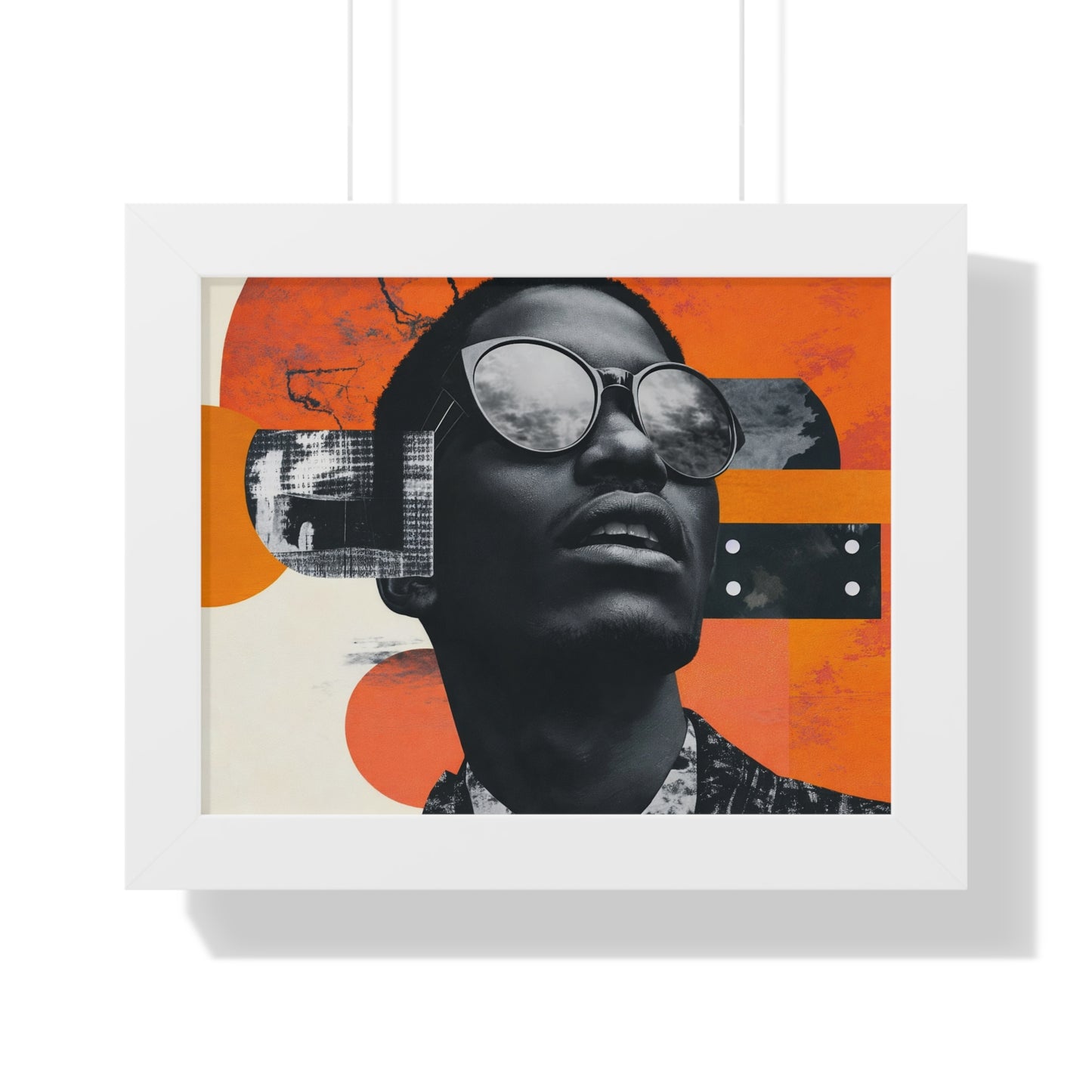 Framed Art Print – Jazzy Youth Portrait No. 7