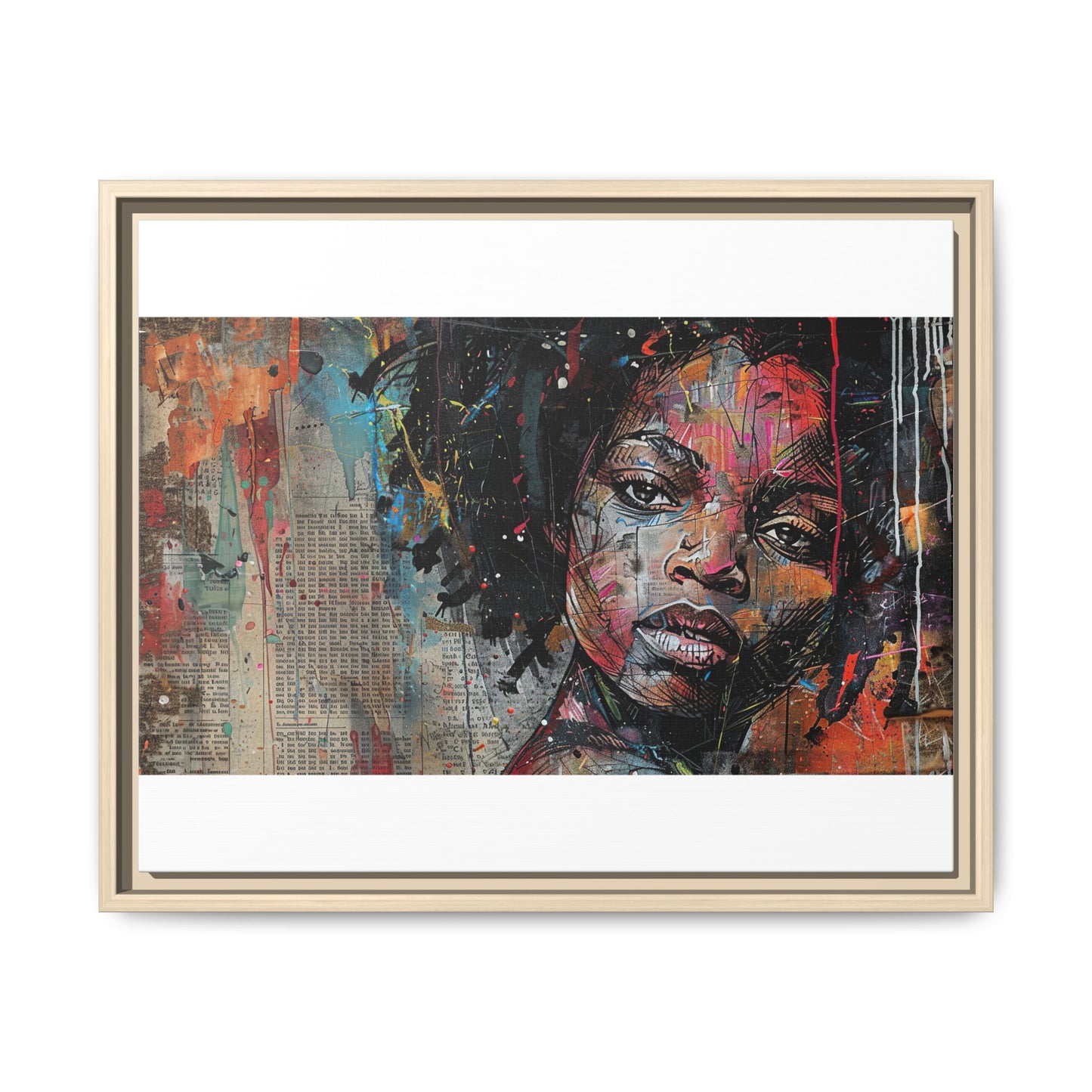 Framed Canvas Print — Paper Looks No. 2